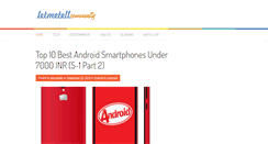 Desktop Screenshot of letmetell.com